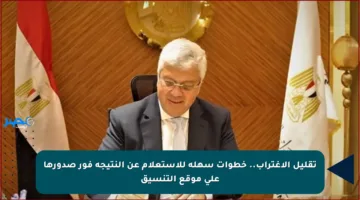 تقليل الاغتراب.. خطوات سهلة للاستعلام عن النتيجة فور صدورها على موقع التنسيق